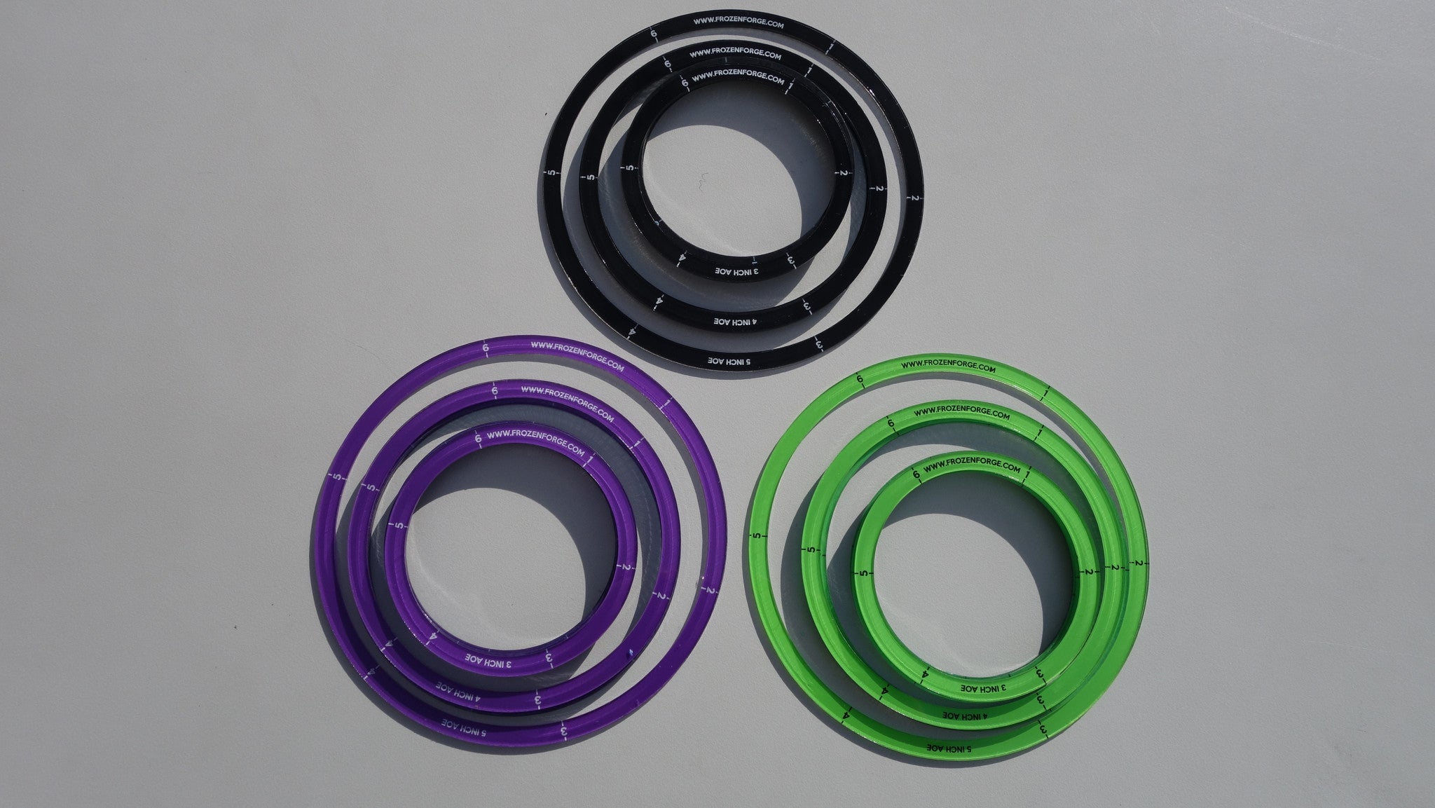 Thin AOE rings Bundle 5x 3', 3x 4', 1x 5'