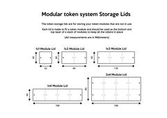 2x Storage lids for 1x3 Module